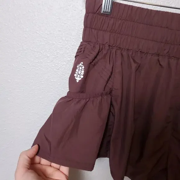 Free People Movement Eggplant Mini Running Water Swim Shorts - Picture 3 of 11